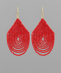Bead Round Drop Earring