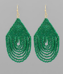 Bead Round Drop Earring