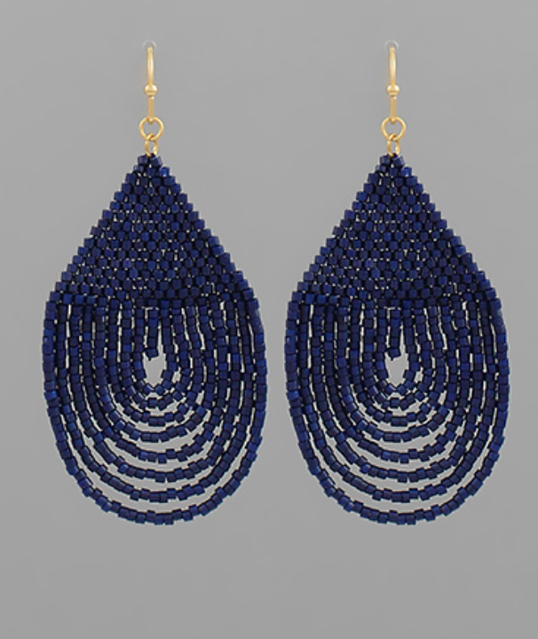 Bead Round Drop Earring