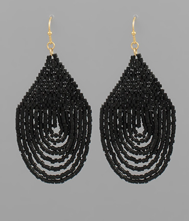 Bead Round Drop Earring