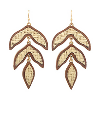 Rattan Leaf Earring