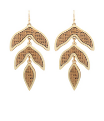 Rattan Leaf Earring