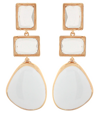 Color Geo Drop Earring