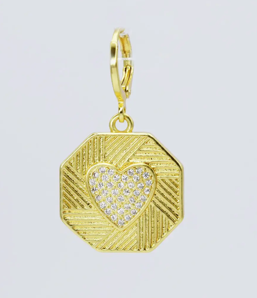 Plate Heart Charm