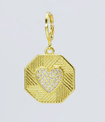 Plate Heart Charm
