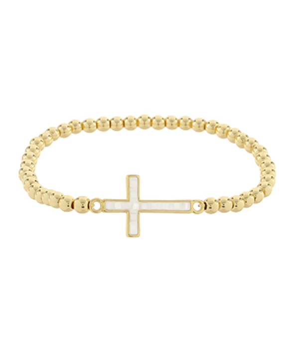 Golden Grace Cross Bracelet