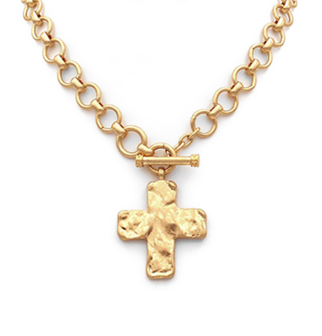 Toggle Cross Necklace