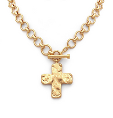 Toggle Cross Necklace