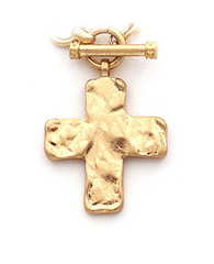 Toggle Cross Necklace