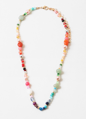 Color Rainbow Bead Necklace