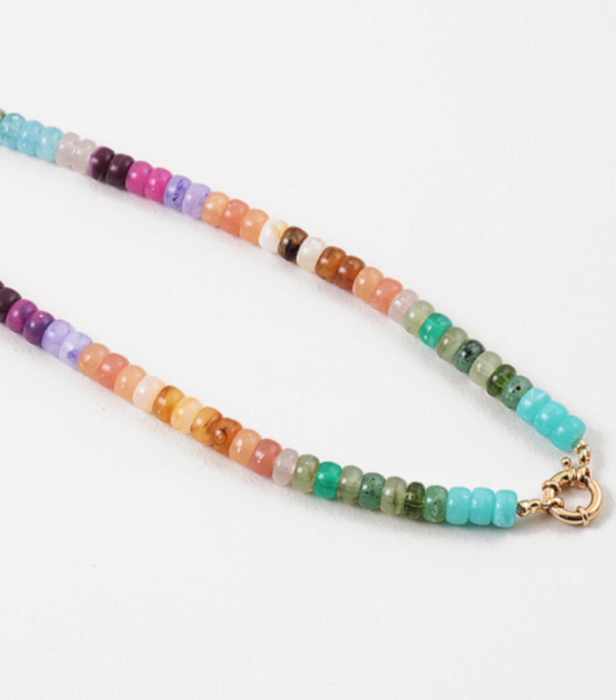 Summer Color Bead Necklace