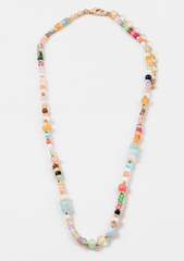 Light Rainbow Bead Necklace