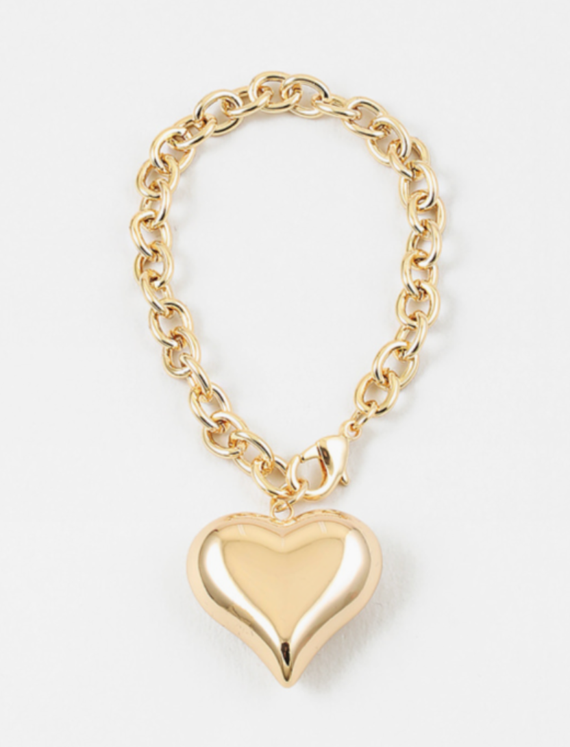Puffy Heart Bracelet
