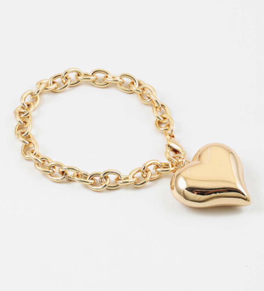 Puffy Heart Bracelet