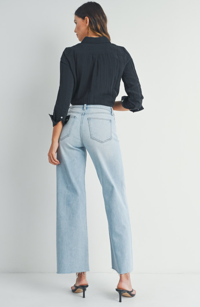 Long Length Wide Leg (lt denim)