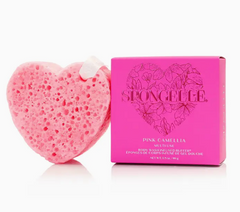 Pink Camellia Heart Spongellé
