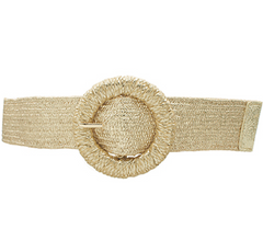 Gold Circle Straw Belt