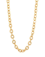 Chain Link Oval Necklace