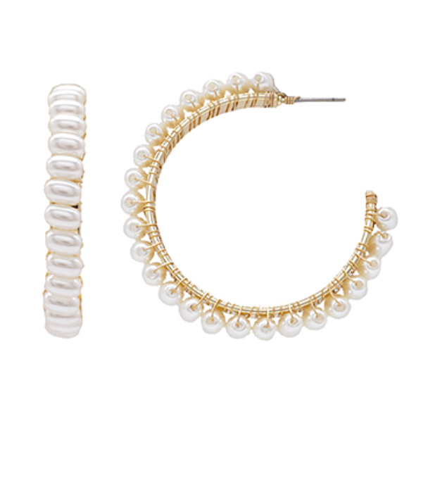 Pearly Girl Hoop