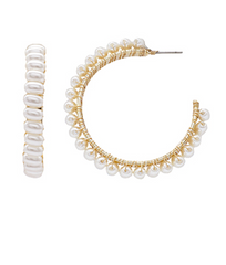 Pearly Girl Hoop