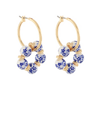 Blue + Gold Hoop