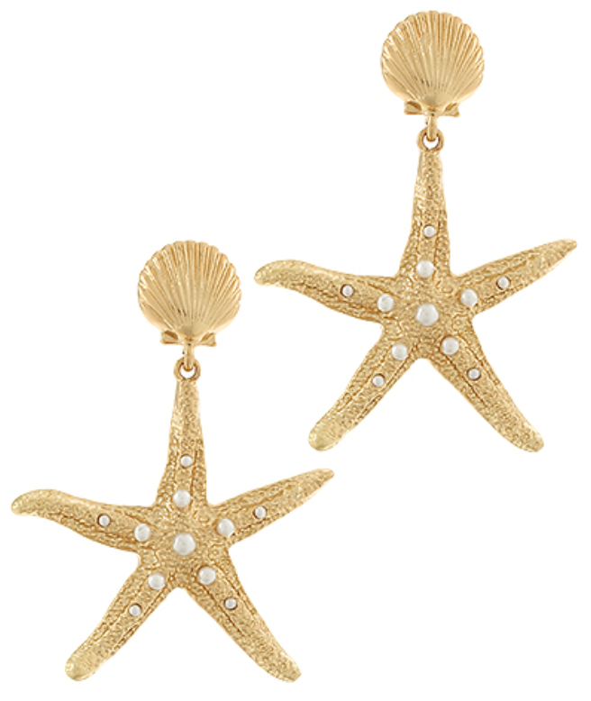 Shell Starfish Earring