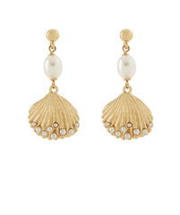 Shell + Pearl Earring
