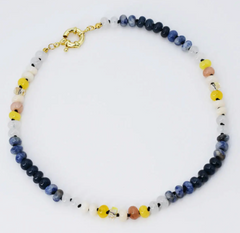 Brooke Navy Gemstone Necklace