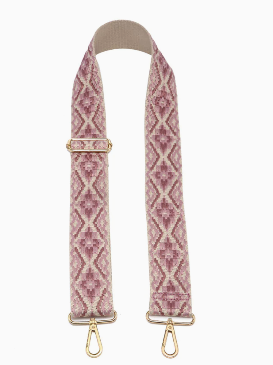 Aztec Guitar Strap (mauve)