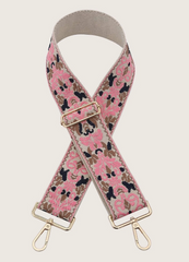 Boho Bag Strap (pink/navy)