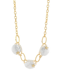 Mixed Metal Shell Necklace