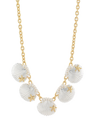 Shell Mixed Metal Necklace