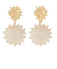 Sun Shell Drop Earring