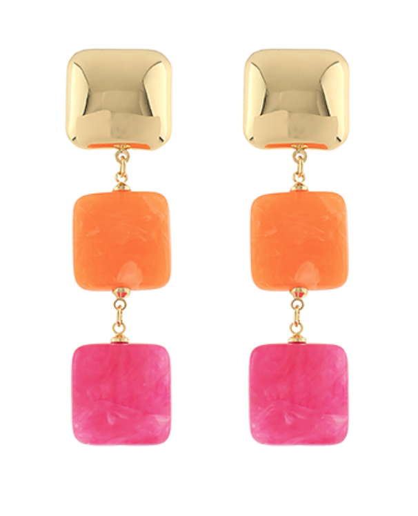 Square Drop Earring