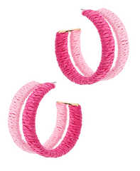 Raffia Duo Hoop
