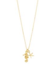 Seahorse + Starfish Necklace