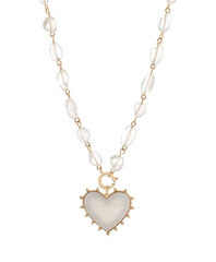 Clear Heart Necklace