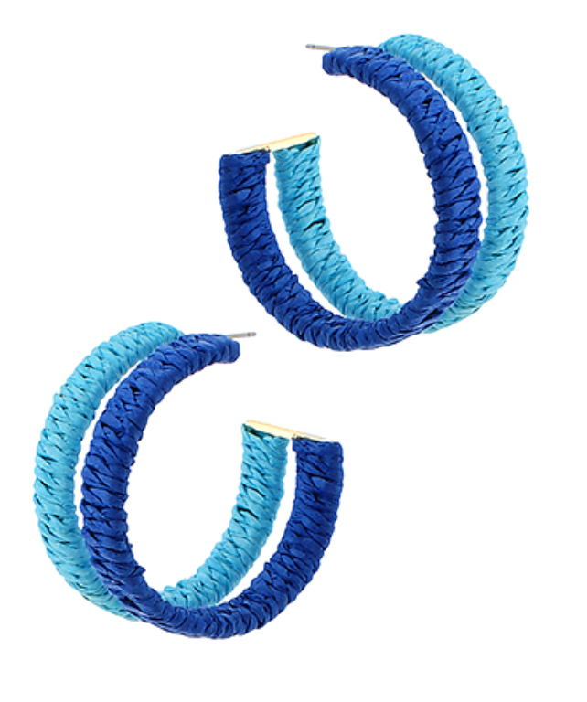 Raffia Duo Hoop