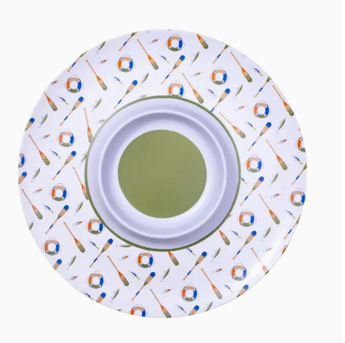 Lake It! Melamine Chip + Dip Platter