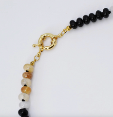 Brooke Black Gemstone Necklace