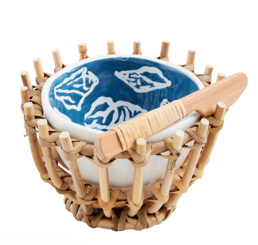 Blue Sea Woven Tidbit Set
