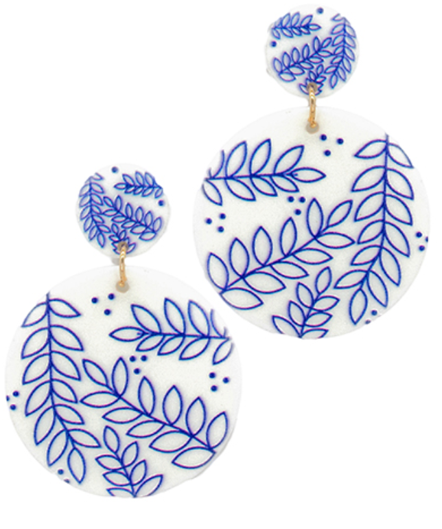 Indigo Vine Drop Earring
