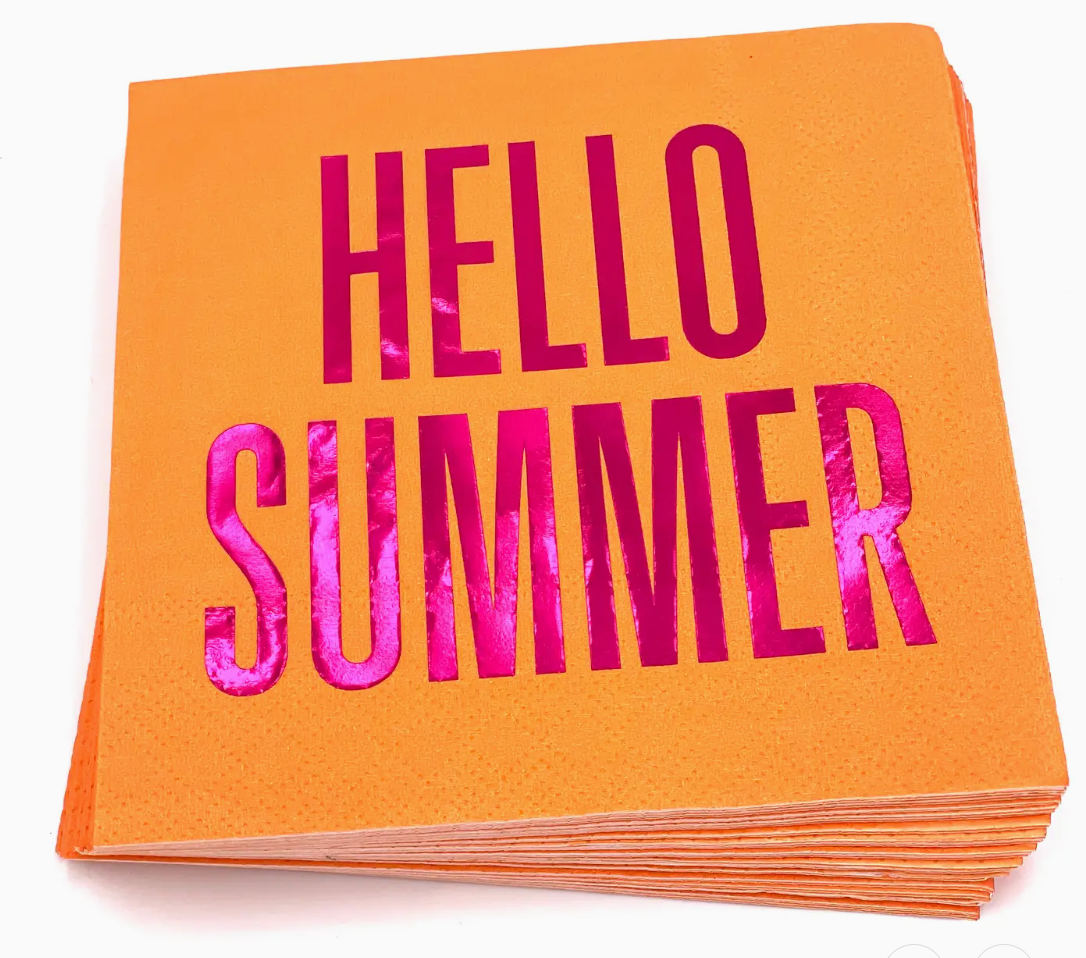 Hello Summer Cocktail Napkin