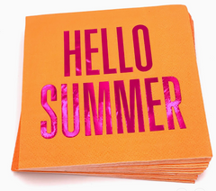 Hello Summer Cocktail Napkin