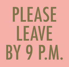 Leave by 9 Cocktail Napkin