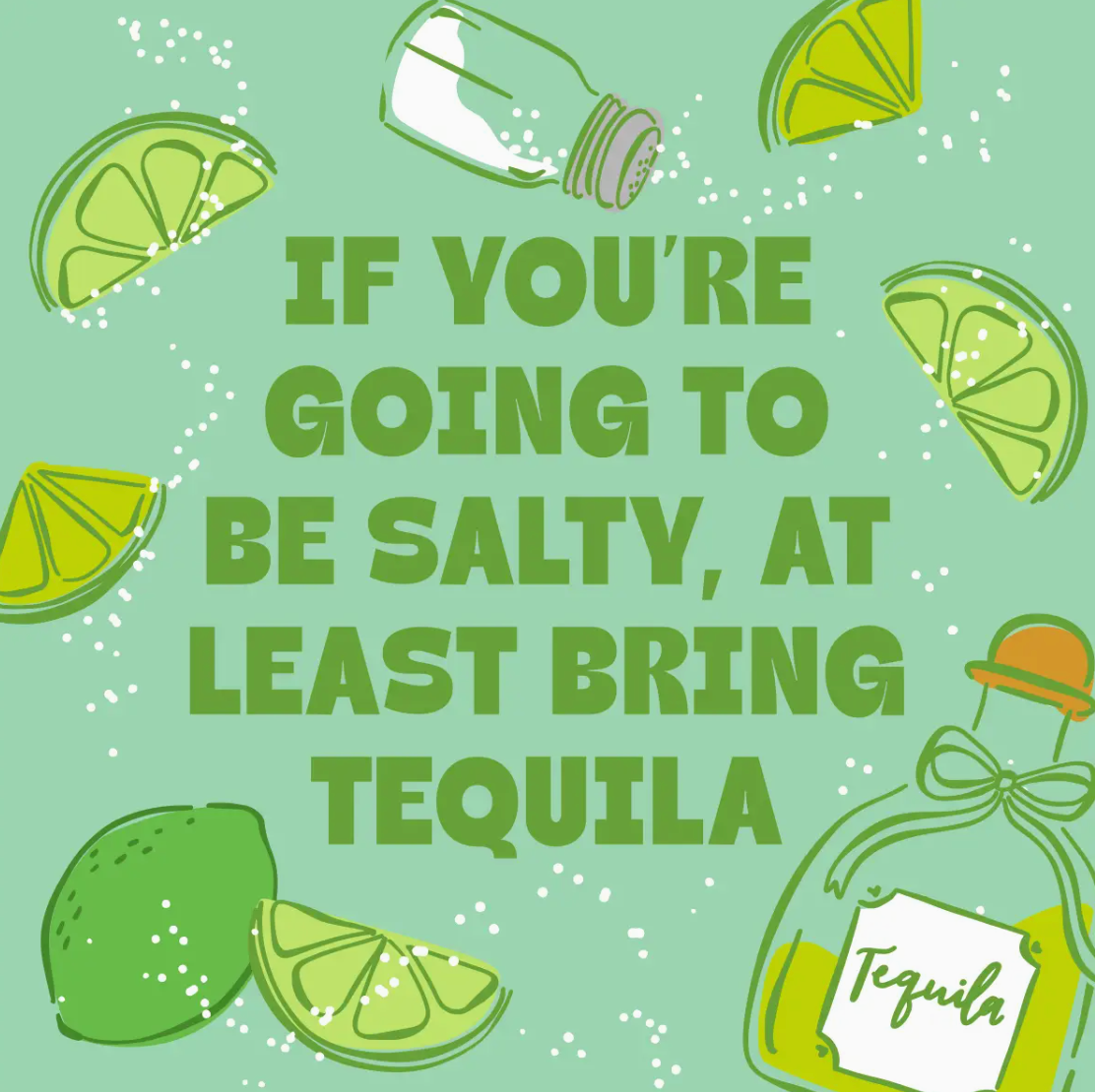 Salty & Tequila Cocktail Napkins
