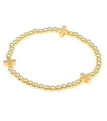 Gold Cross Bracelet (WR)