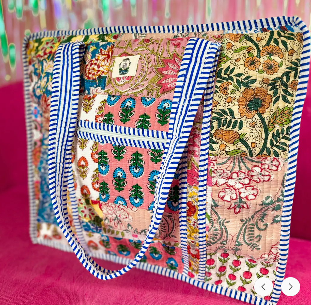 Wildflower Patch Quilted Tote