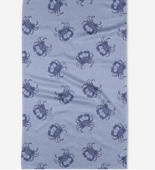 Summer Crabs Tea Towel