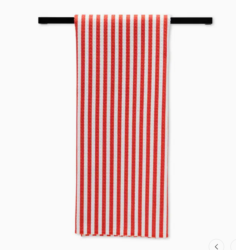 Summer Stripes Red Tea Towel